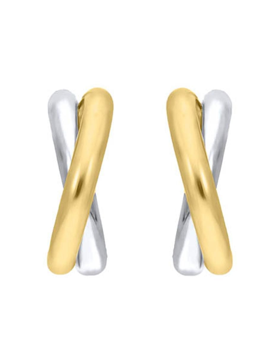 Arracadas de oro 14 K con acabado brillante Arracadas de oro 14 K con acabado brillante