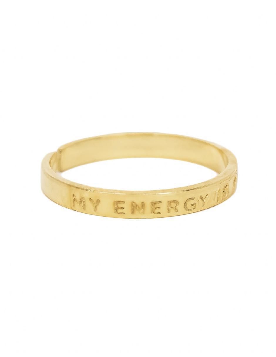 Anillo redondo Empowerment & Self-Love P 925 de plata brillante