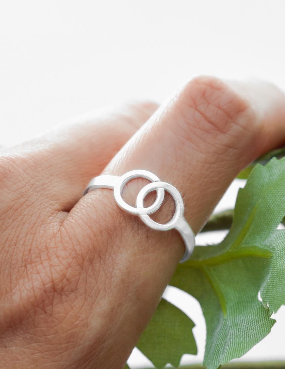 Anillo redondo Somos Uno P 925 de plata brillante 2