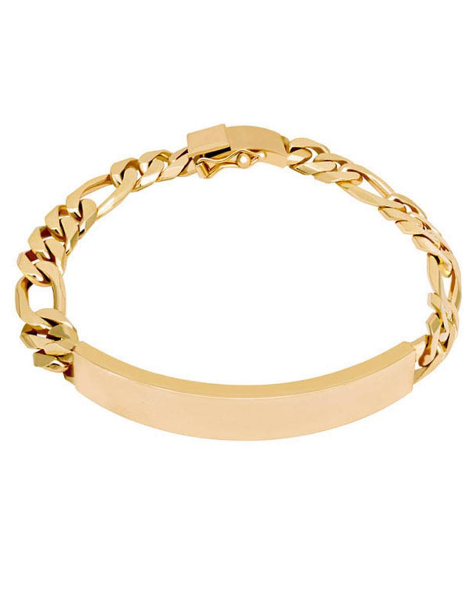 Pulsera de oro amarillo 14 K acabado brillante