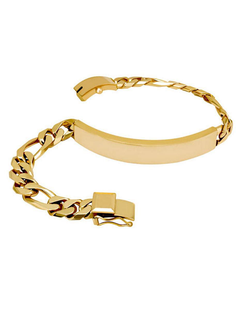 Pulsera de oro amarillo 14 K acabado brillante 2