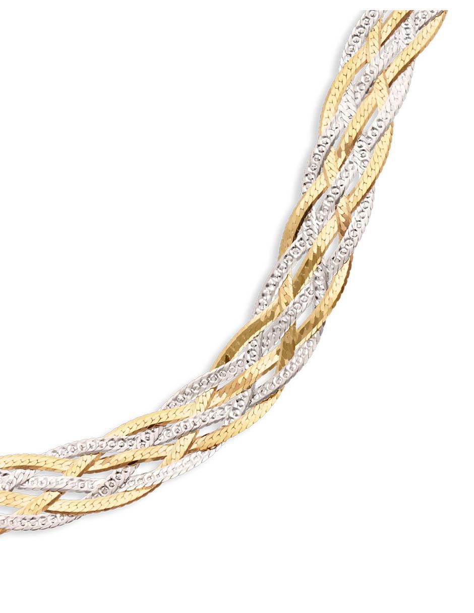 Pulsera de oro amarillo 14 K acabado brillante 2