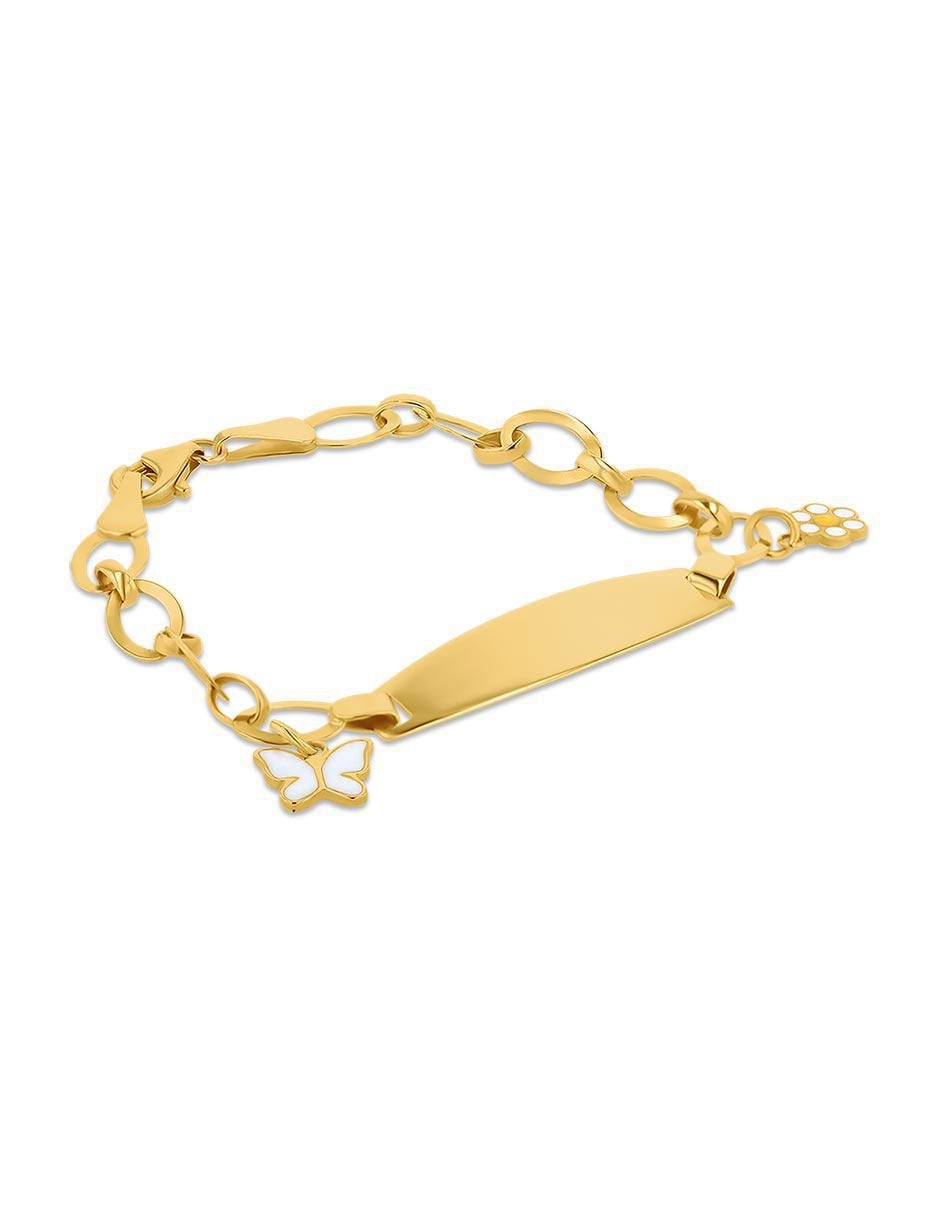 Pulsera de oro amarillo 14 K acabado brillante 2