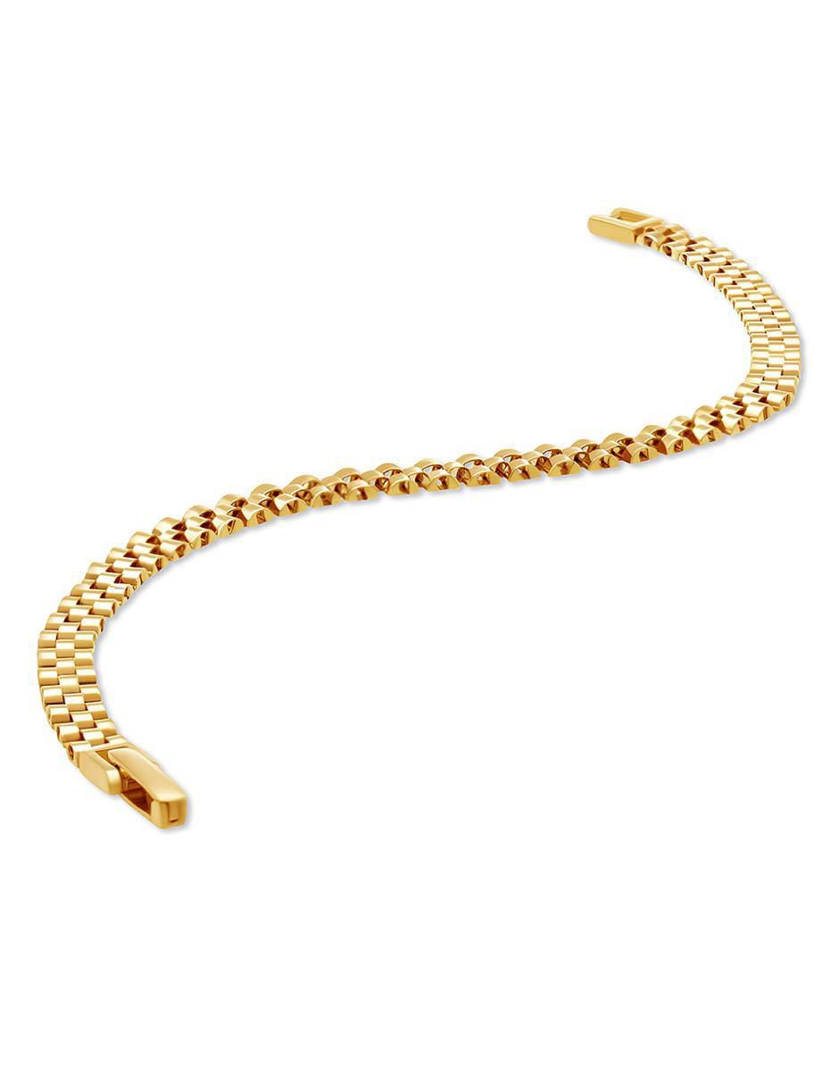 Pulsera de oro amarillo 14 K acabado brillante 2