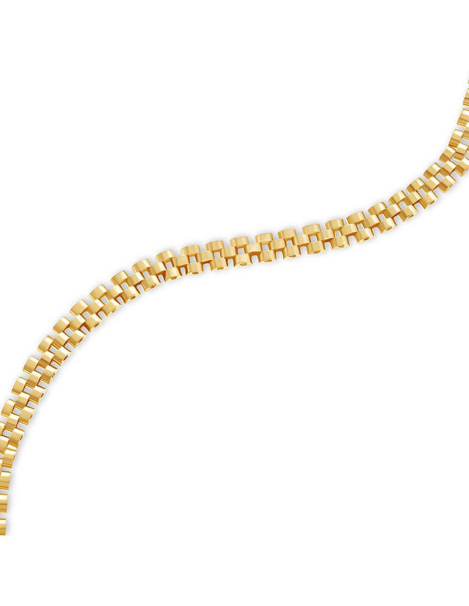 Pulsera de oro amarillo 14 K acabado brillante 4