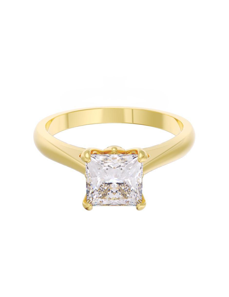 Anillo Eternidad 2025 14 k de oro zirconia pulido