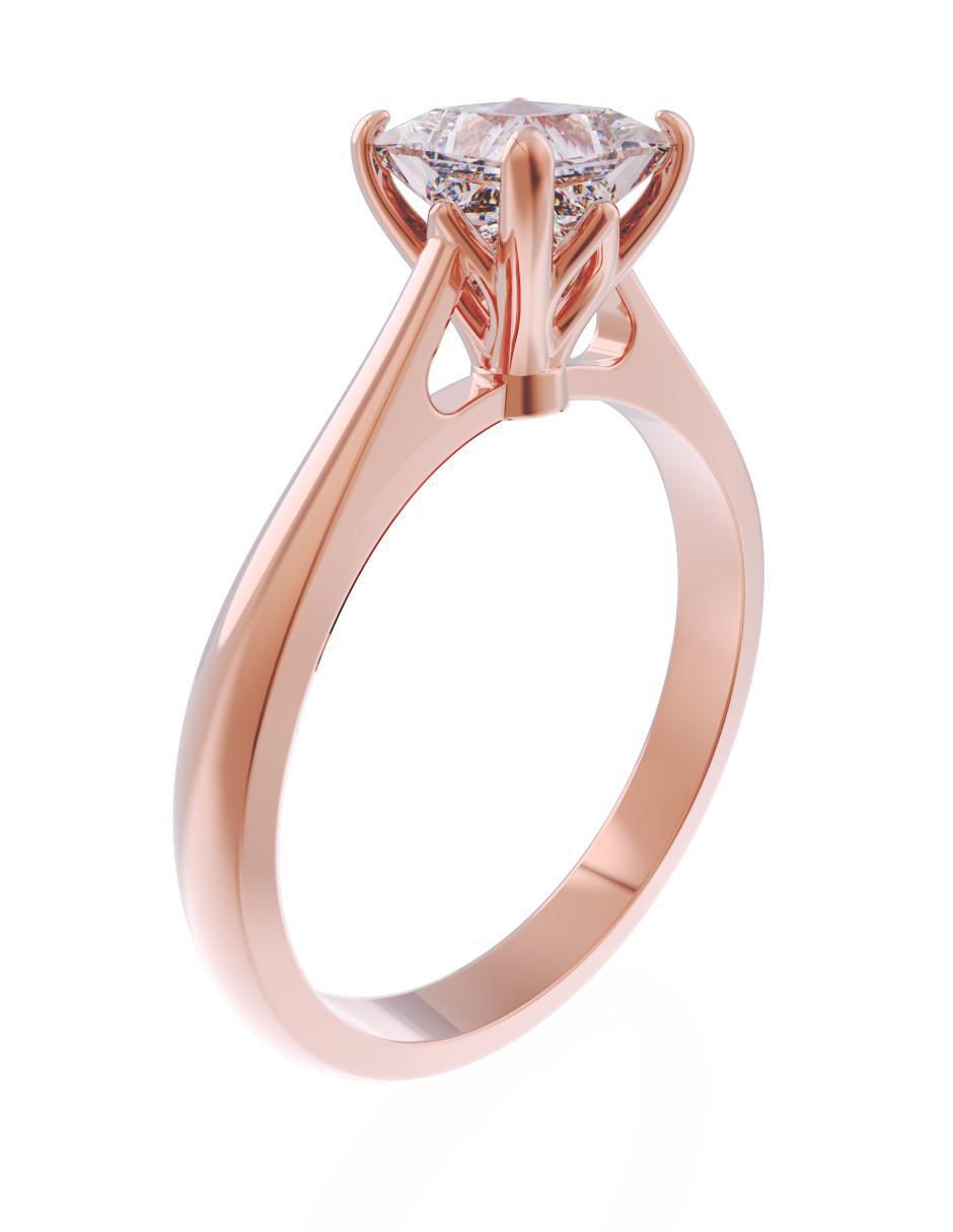 Anillo Eternidad 2025 14 k de oro zirconia pulido 3