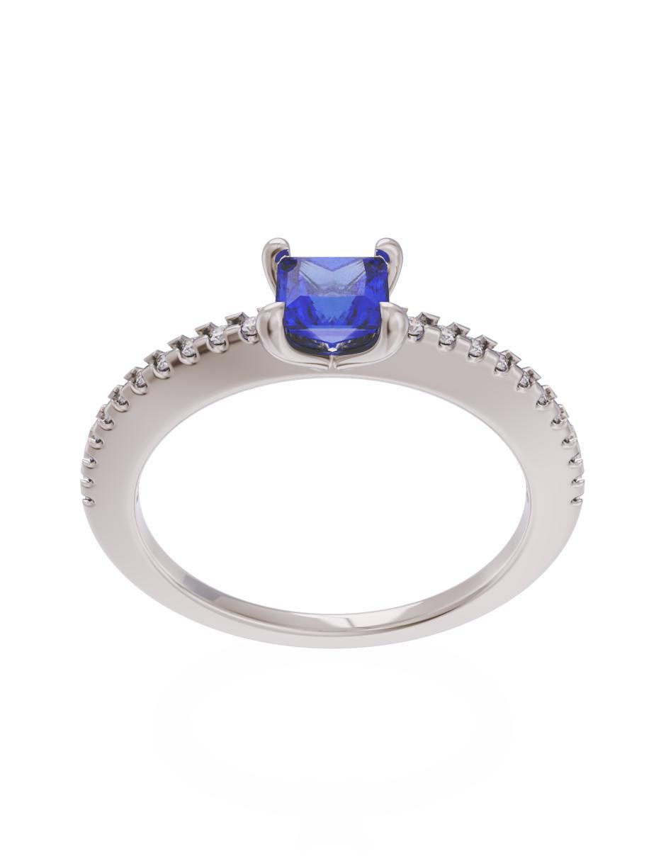 Anillo de compromiso 14 k Eternidad 2