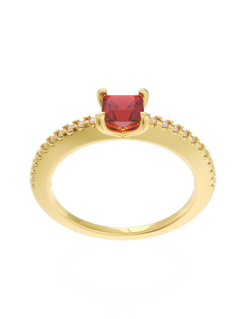 Anillo de compromiso 14 k Eternidad 2025 2