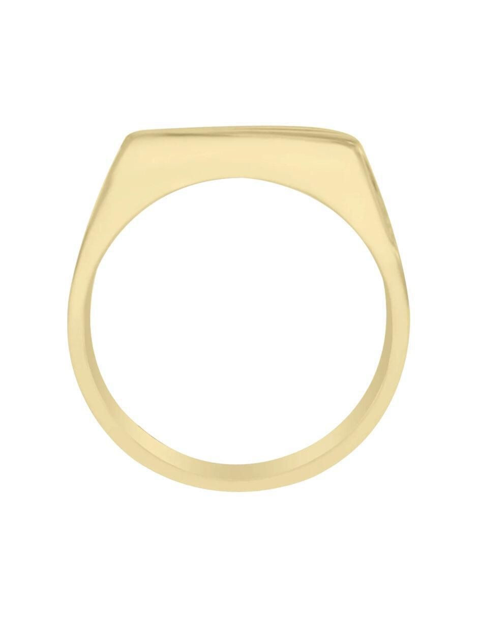 Anillo redondo Celso 14 k de oro diamante brillante 2