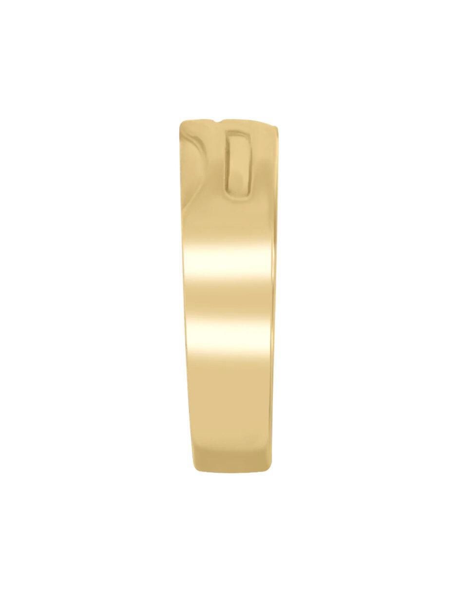 Anillo redondo Mateu 14 k de oro brillante 4