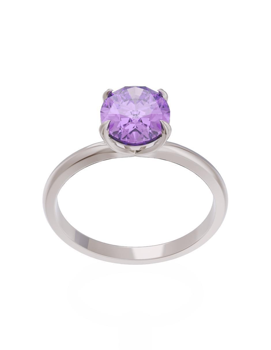 Anillo de compromiso 14 k Eternidad 2
