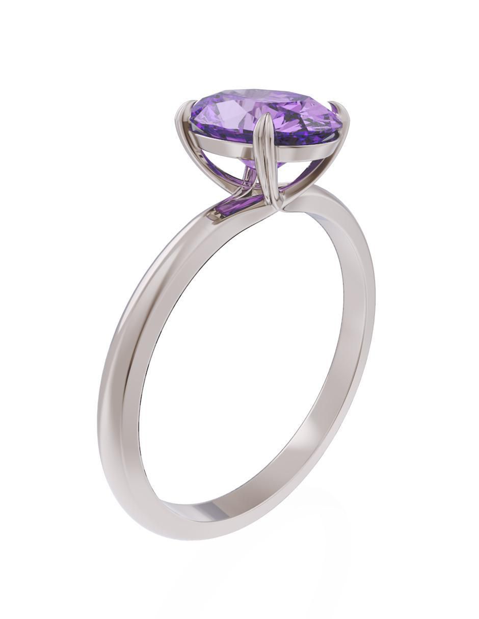 Anillo de compromiso 14 k Eternidad 3