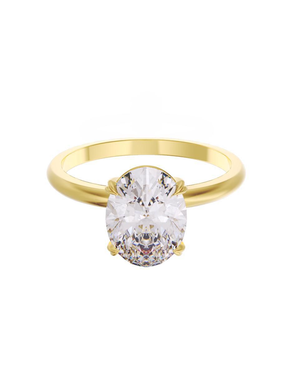 Anillo de compromiso 14 k Eternidad