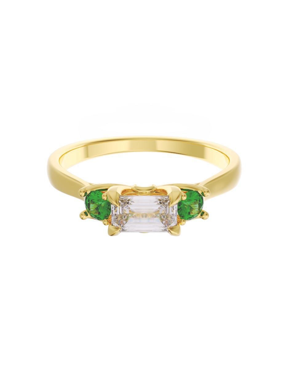 Anillo de compromiso 14 k Eternidad