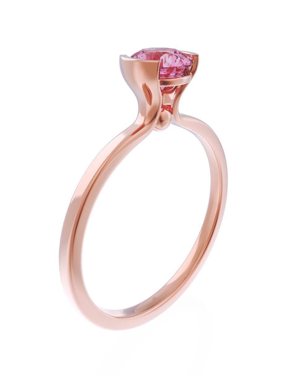 Anillo de compromiso 14 k Eternidad 3