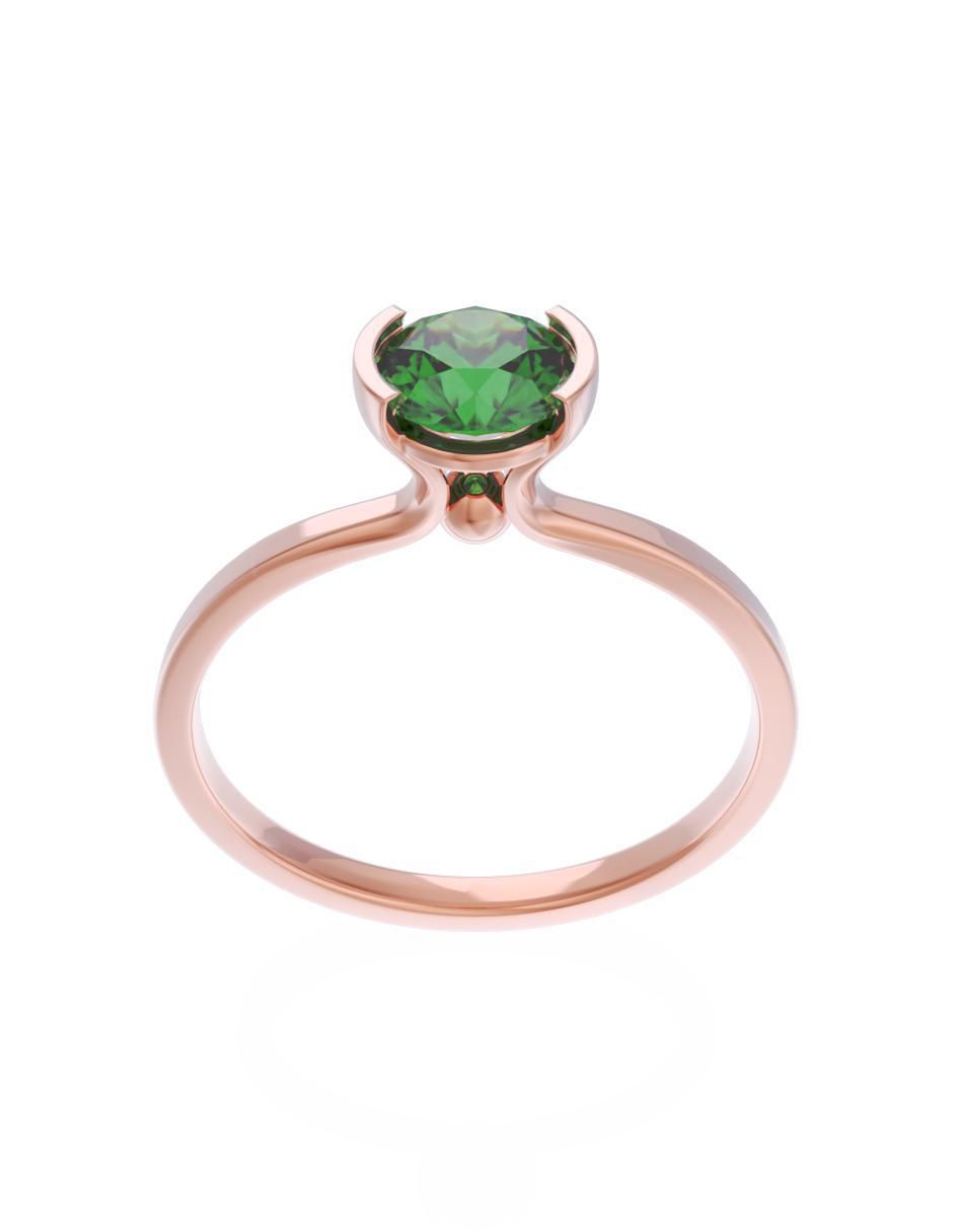 Anillo de compromiso 14 k Eternidad 2