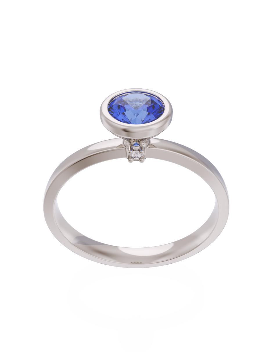 Anillo de compromiso 14 k Eternidad 2