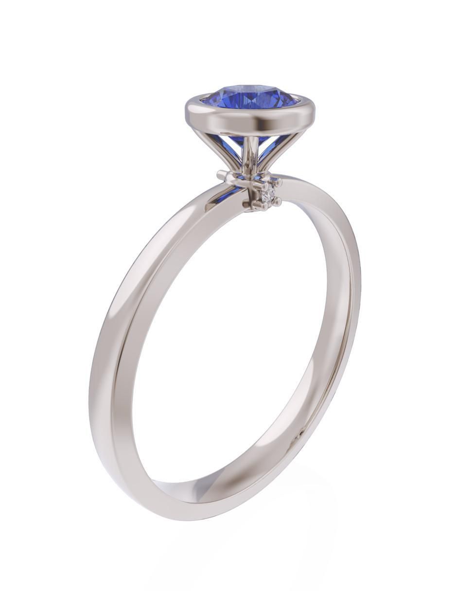 Anillo de compromiso 14 k Eternidad 3