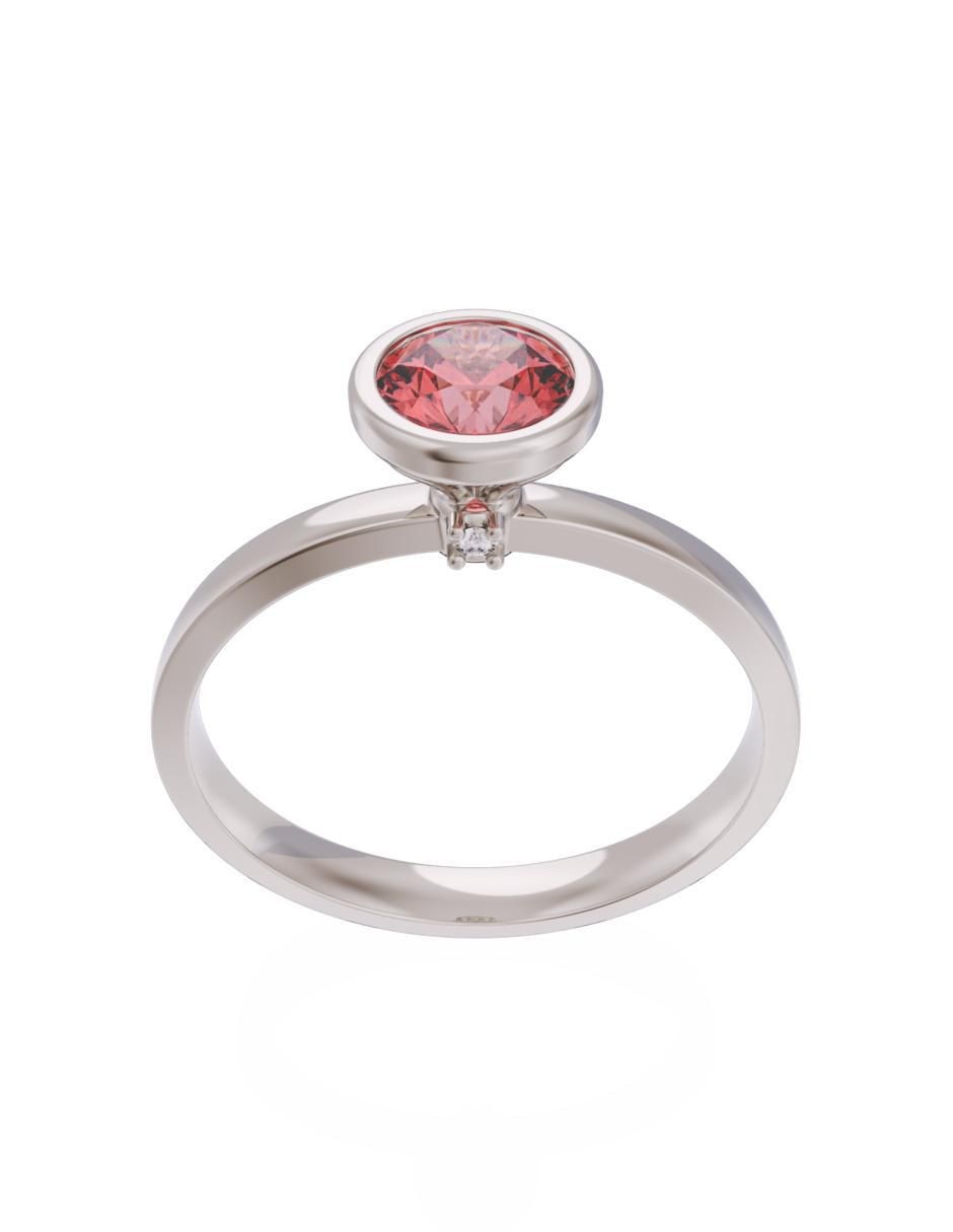 Anillo de compromiso 14 k Eternidad 2
