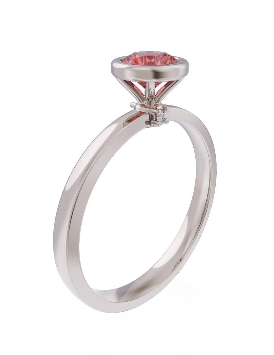 Anillo de compromiso 14 k Eternidad 3