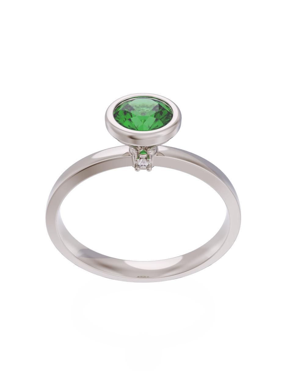 Anillo de compromiso 14 k Eternidad 2