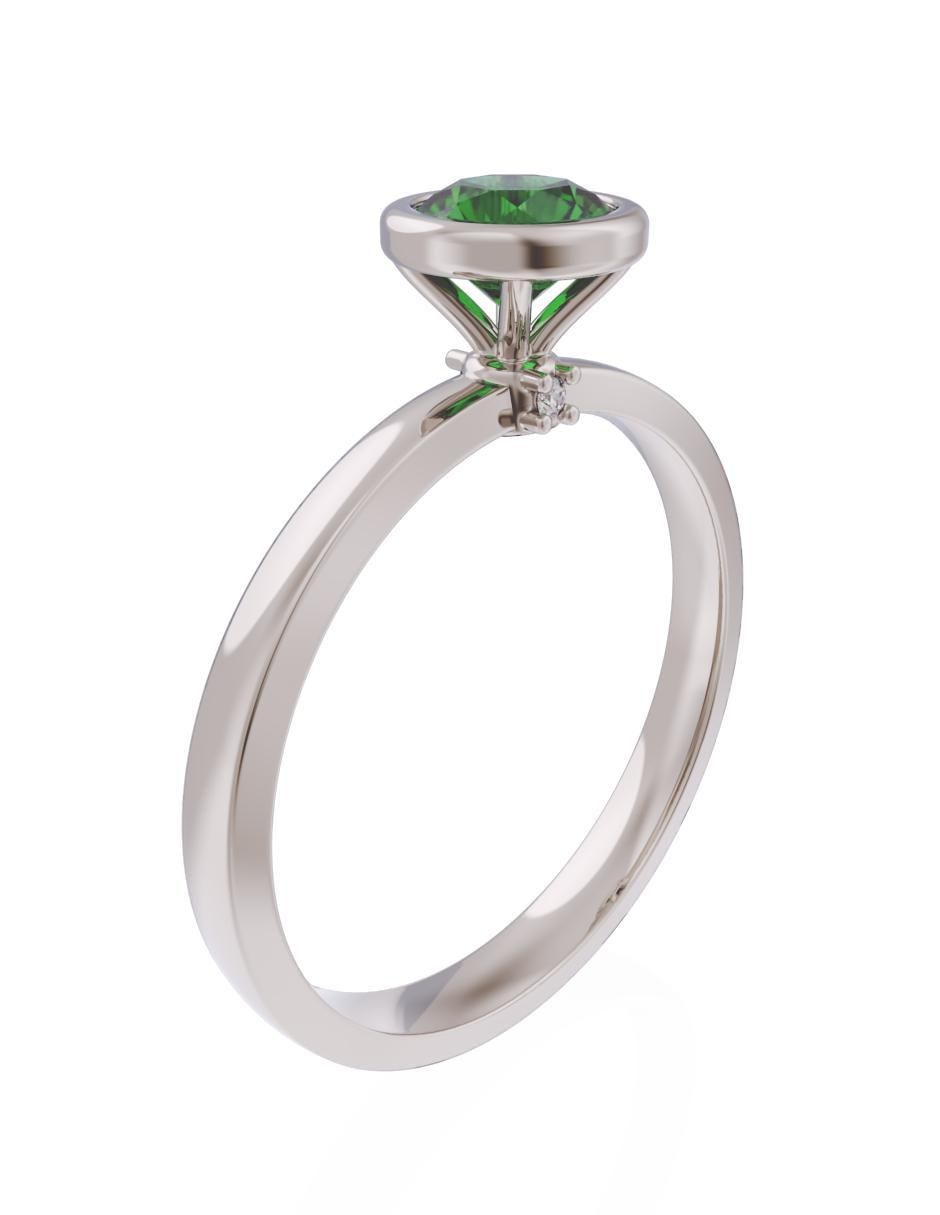 Anillo de compromiso 14 k Eternidad 3