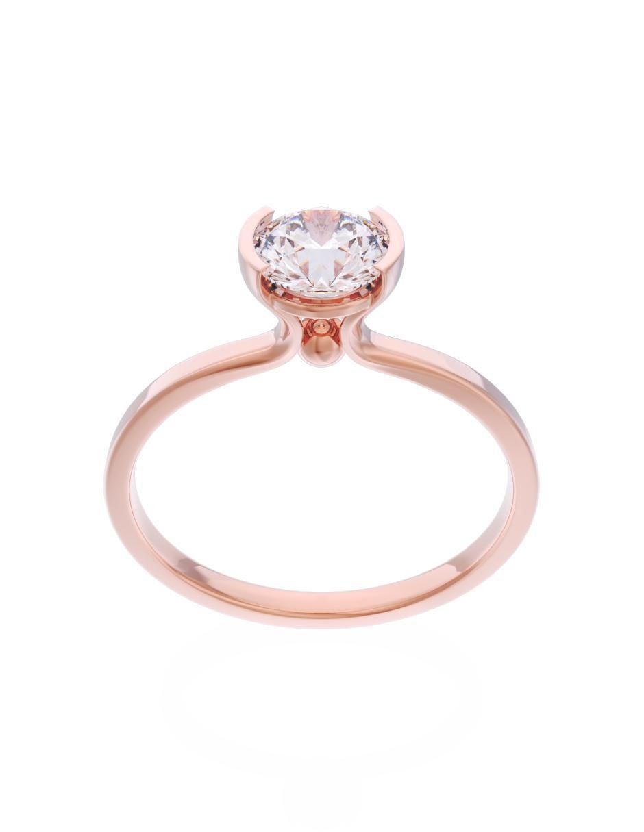 Anillo de compromiso 14 k Eternidad 2