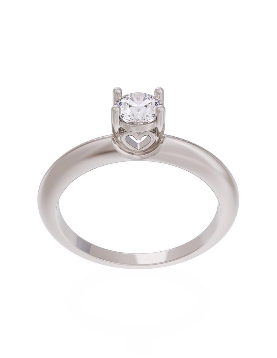 Anillo de compromiso 14 k Eternidad 2