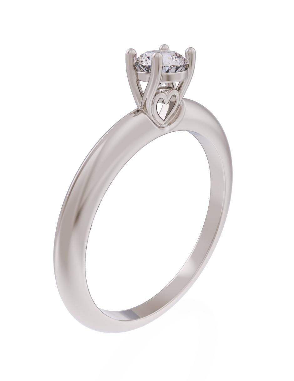 Anillo de compromiso 14 k Eternidad 3
