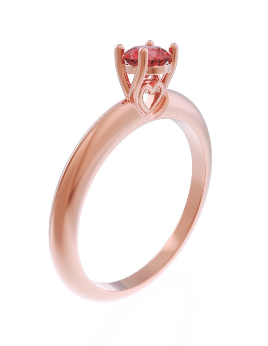 Anillo de compromiso 14 k Eternidad 3