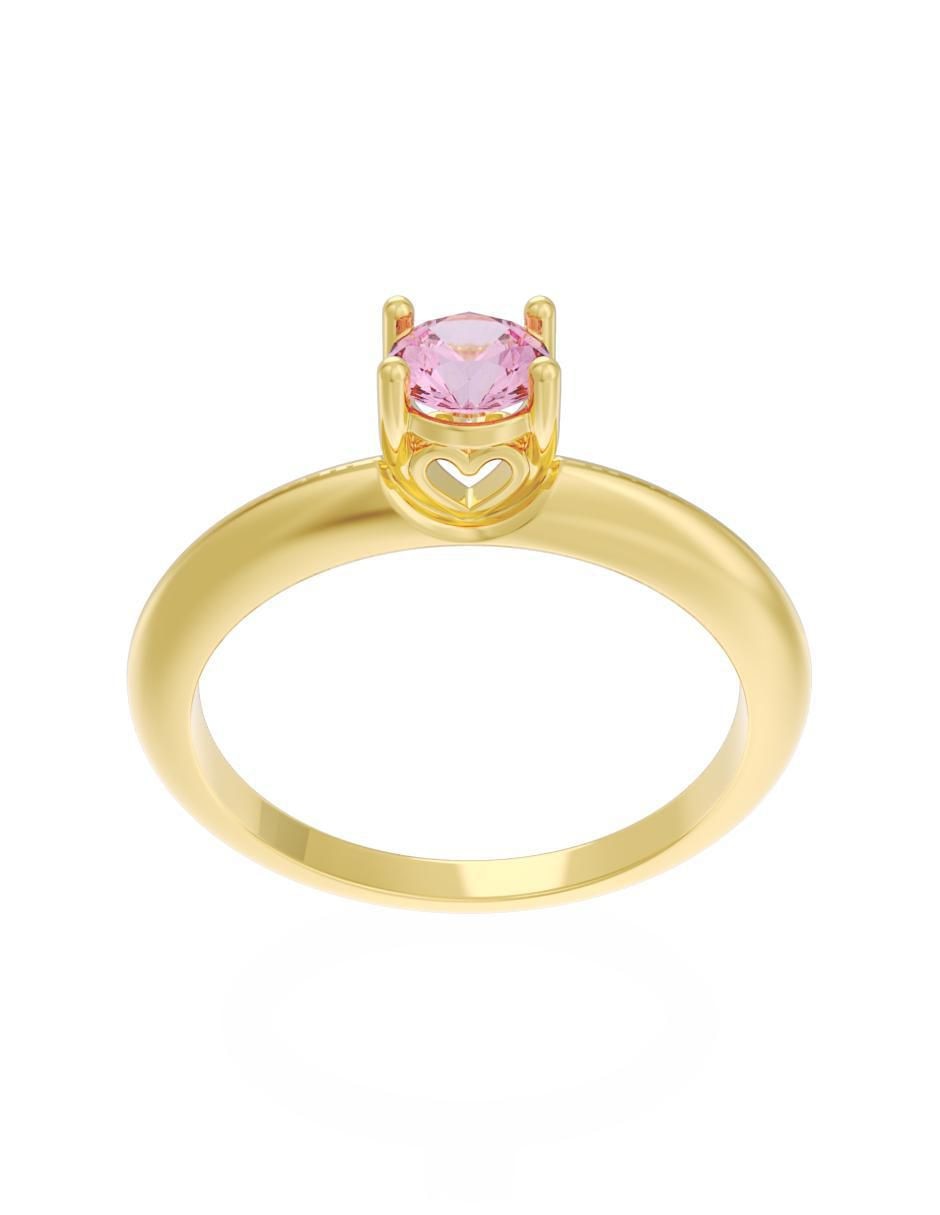 Anillo de compromiso 14 k Eternidad 3