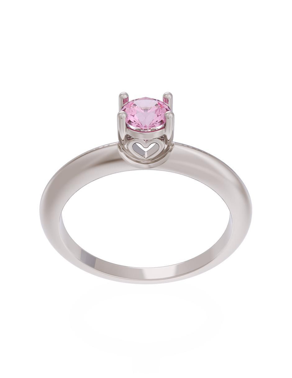Anillo de compromiso 14 k Eternidad 2