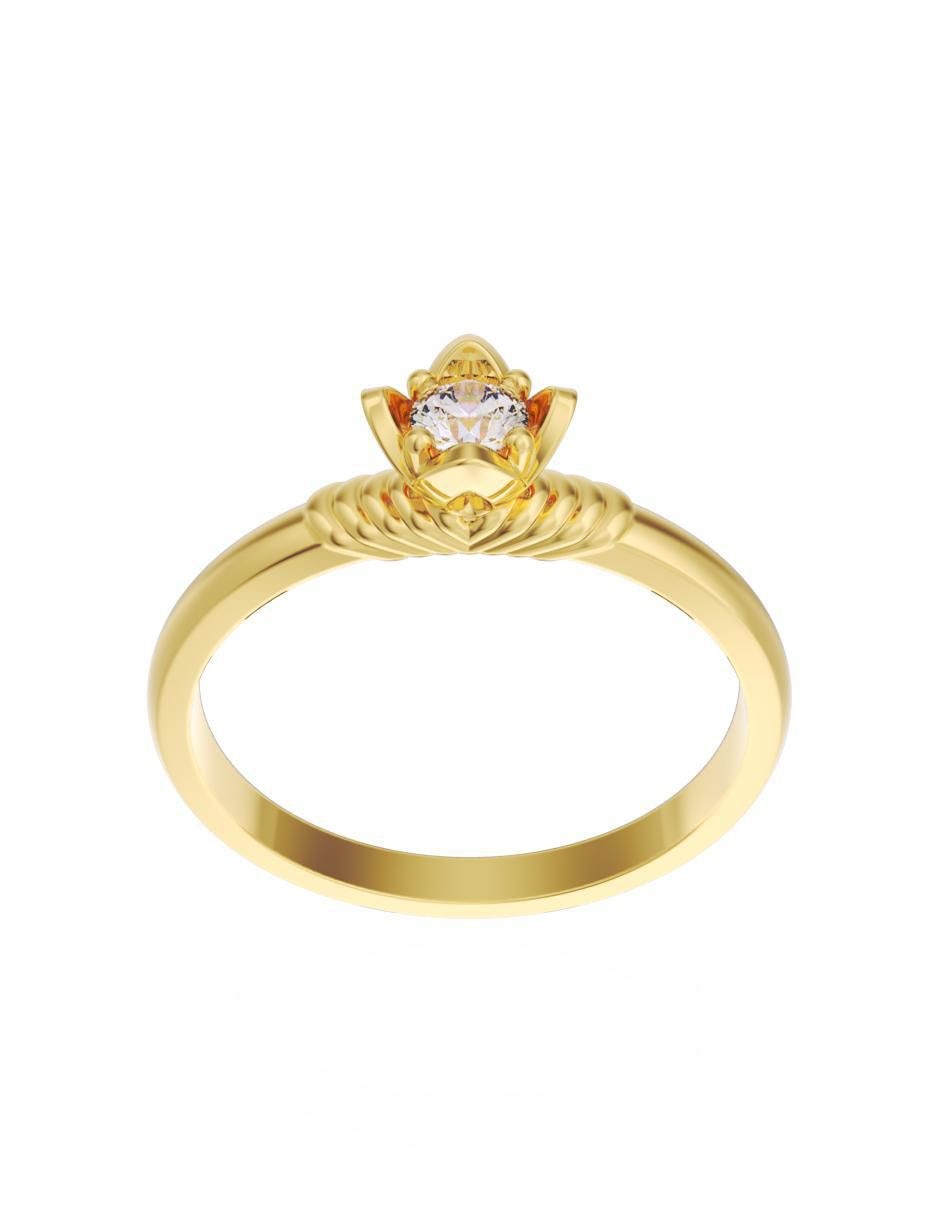 Anillo de compromiso 14 k Eternidad 3