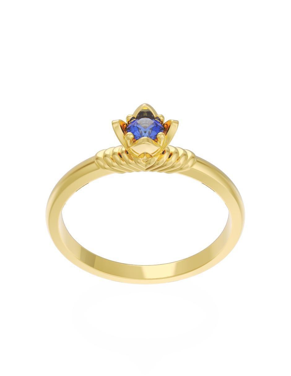 Anillo de compromiso 14 k Eternidad 2