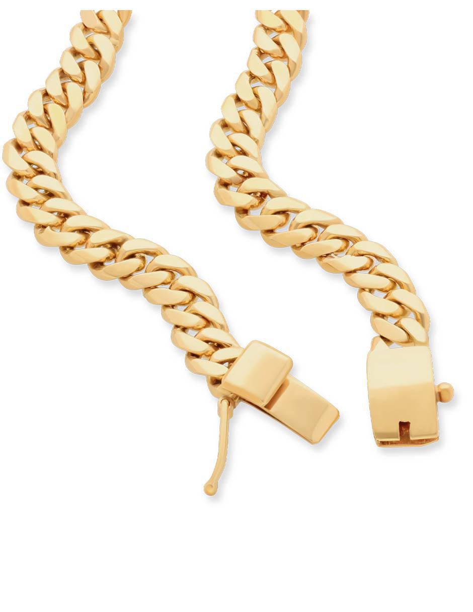 Pulsera de oro amarillo 14 K acabado brillante 2