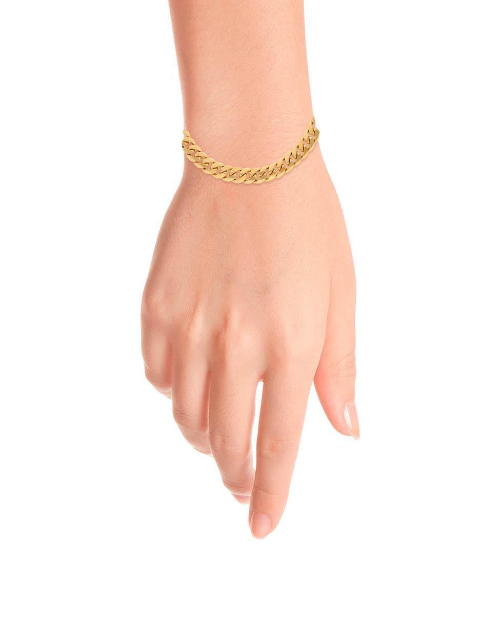 Pulsera de oro amarillo 14 K acabado brillante 3