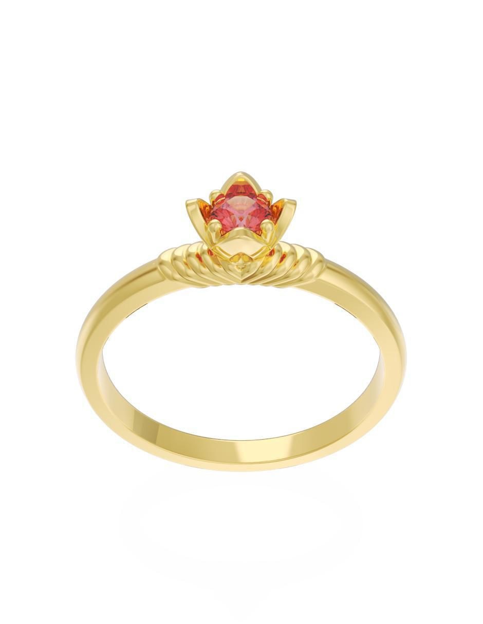 Anillo de compromiso 14 k Eternidad 2