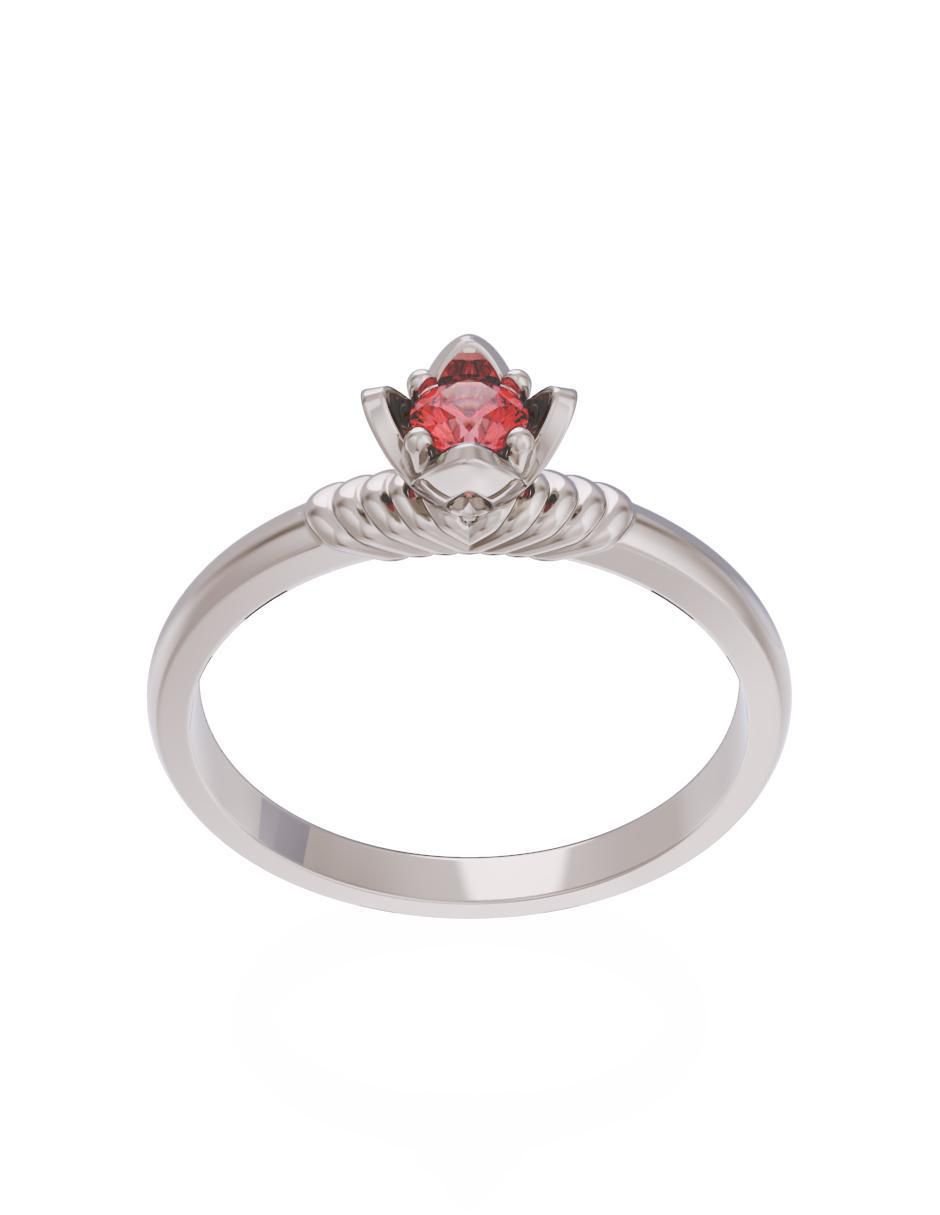 Anillo de compromiso 14 k Eternidad 2