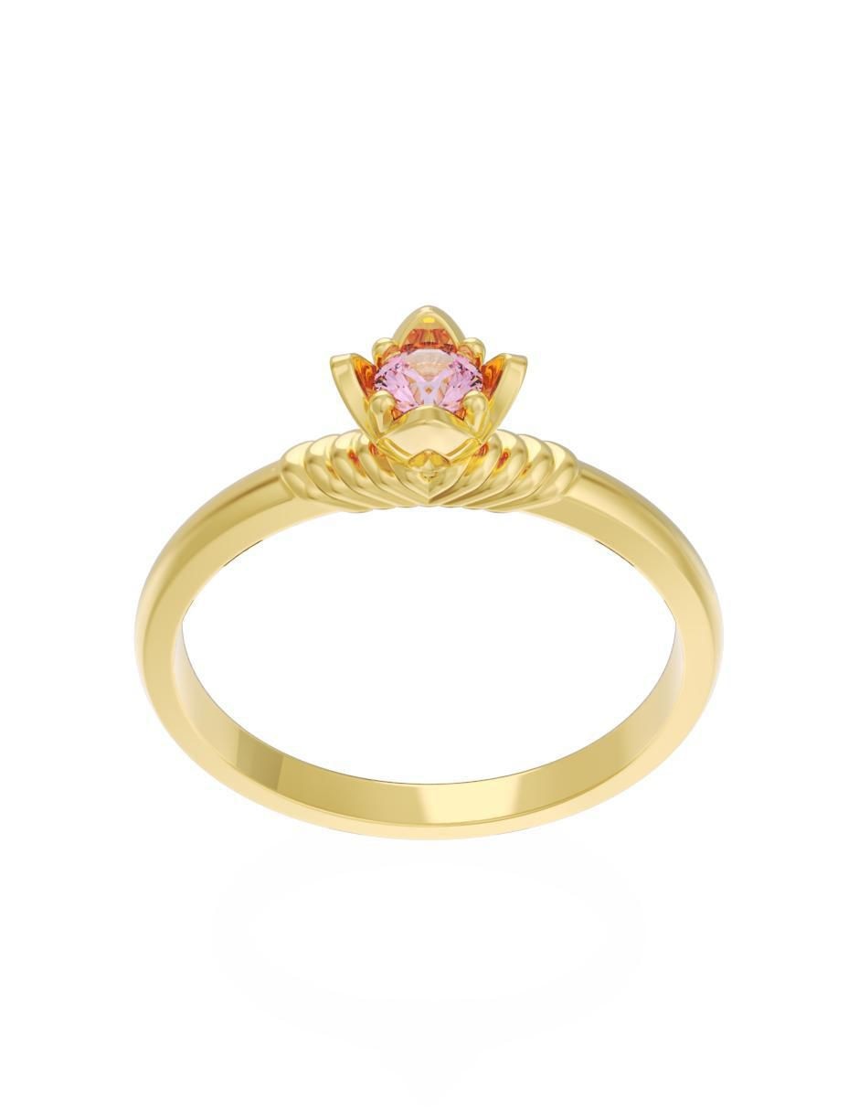 Anillo de compromiso 14 k Eternidad 2