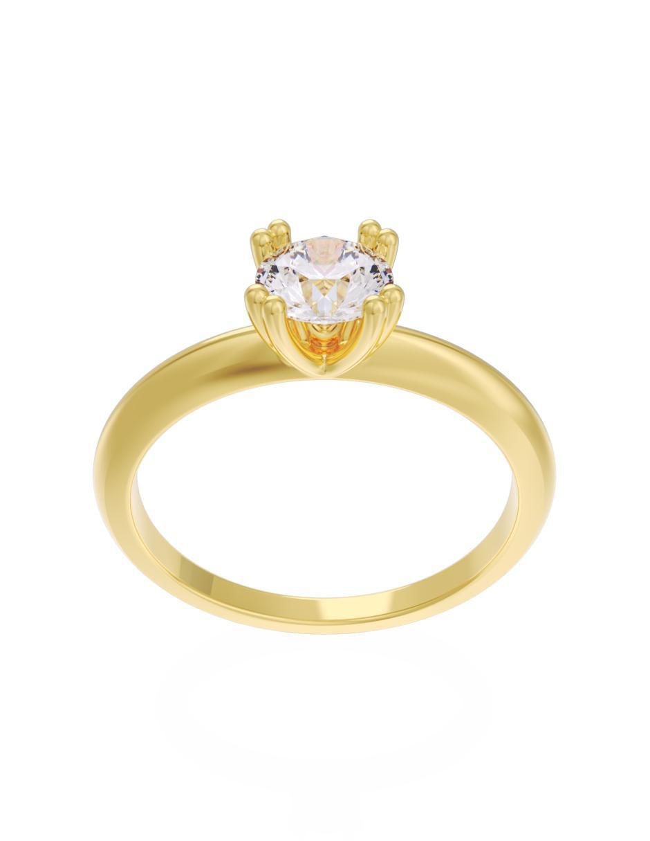 Anillo de compromiso 14 k Eternidad 2