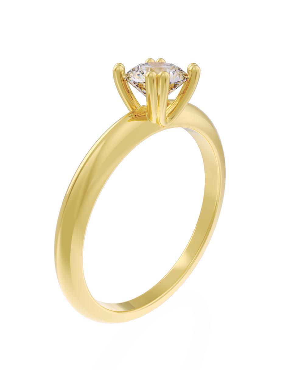 Anillo de compromiso 14 k Eternidad 3