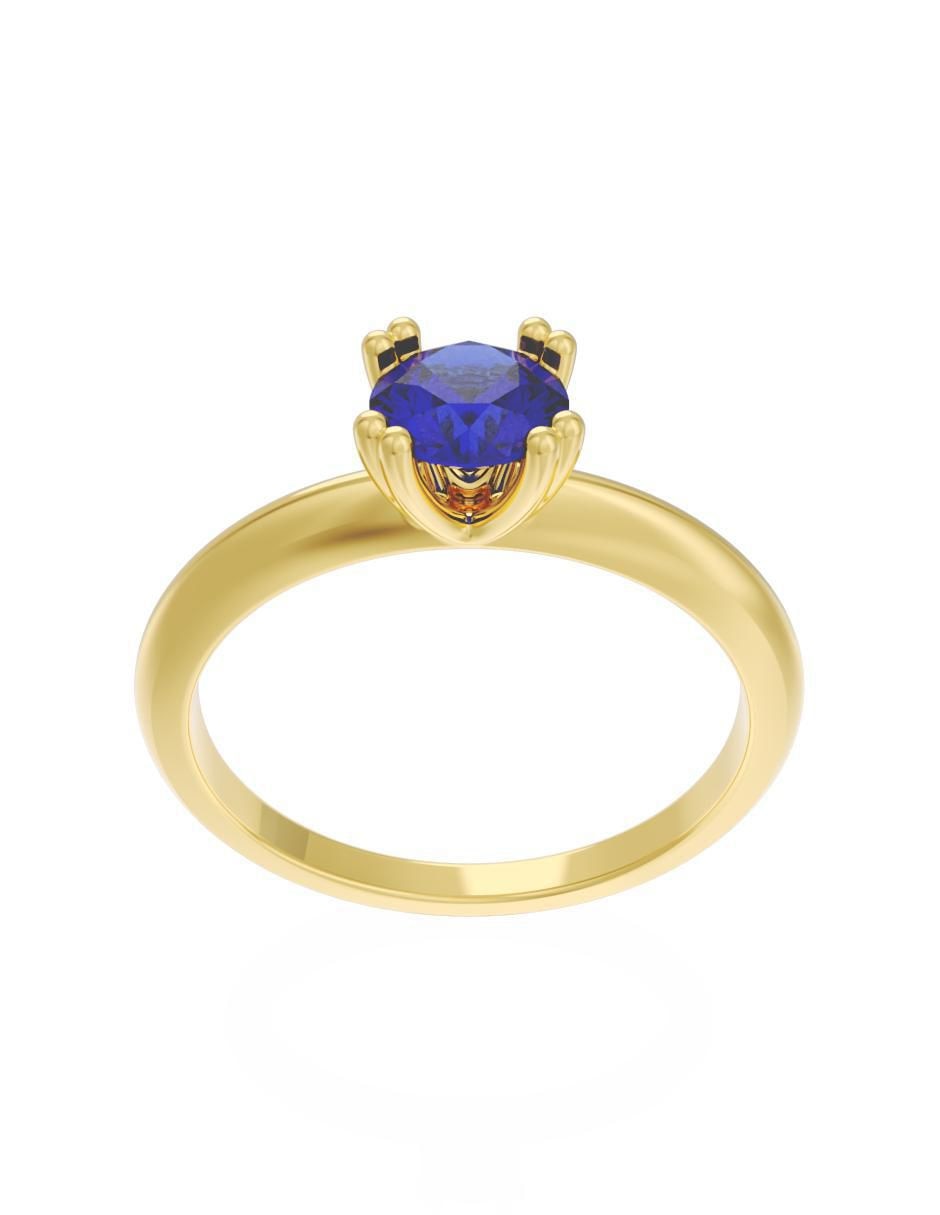 Anillo de compromiso 14 k Eternidad 3