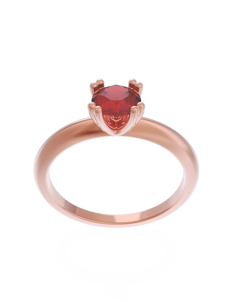 Anillo de compromiso 14 k Eternidad 2