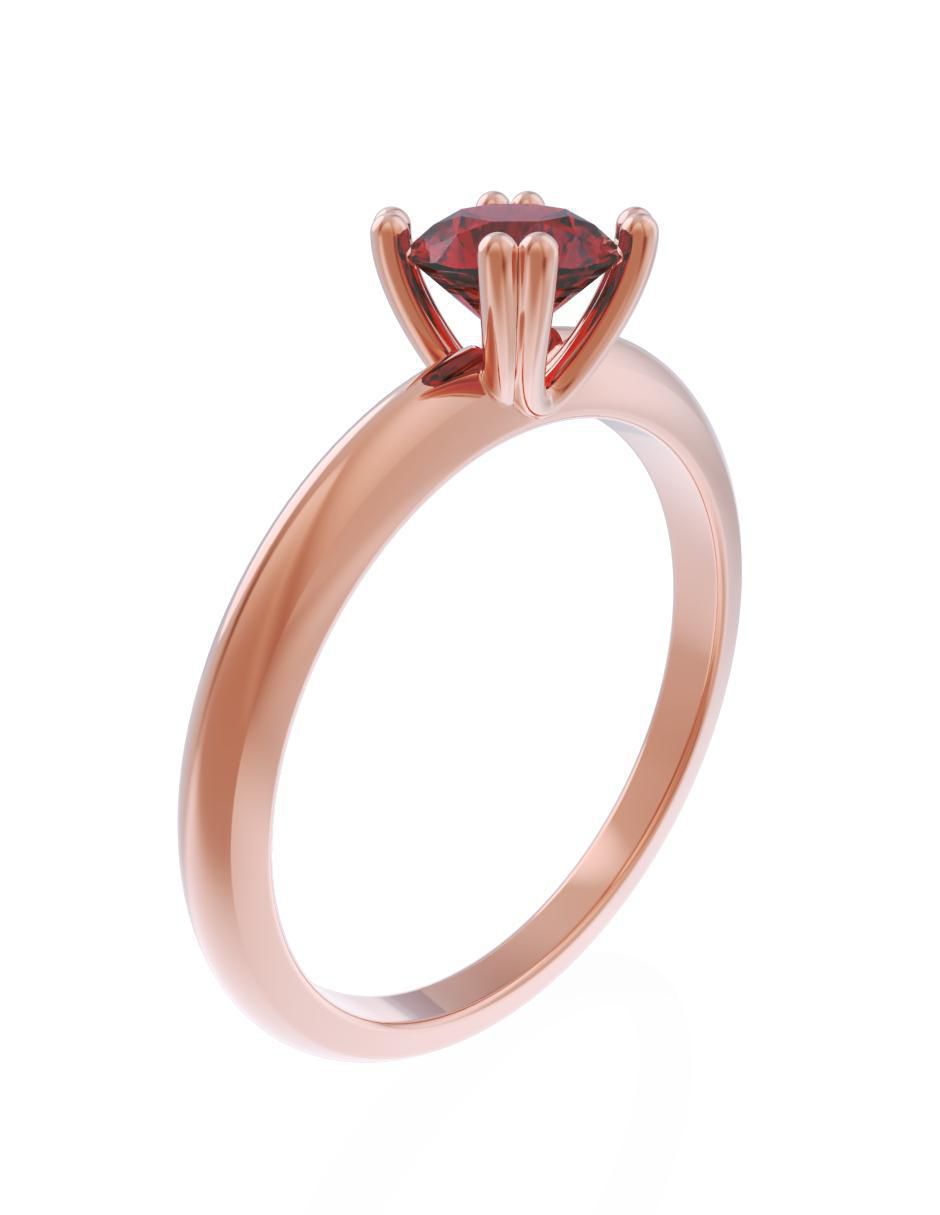 Anillo de compromiso 14 k Eternidad 3