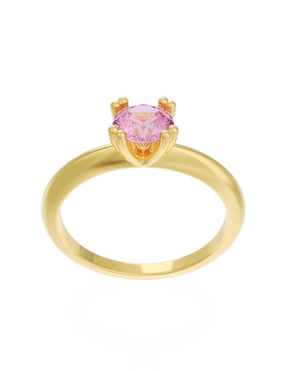 Anillo de compromiso 14 k Eternidad 3