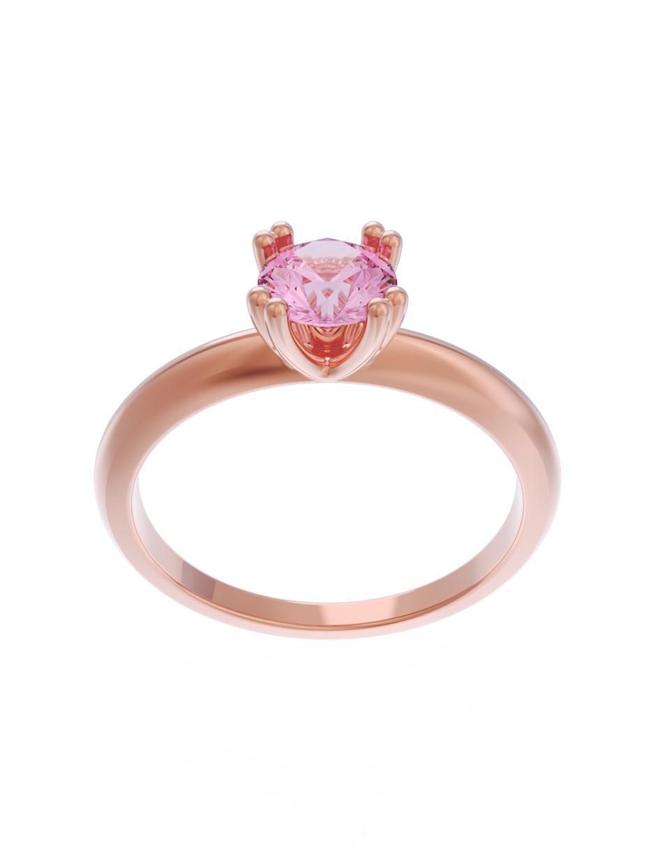 Anillo de compromiso 14 k Eternidad 2