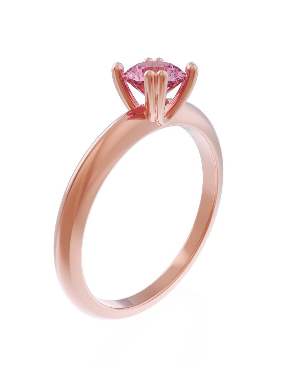 Anillo de compromiso 14 k Eternidad 3