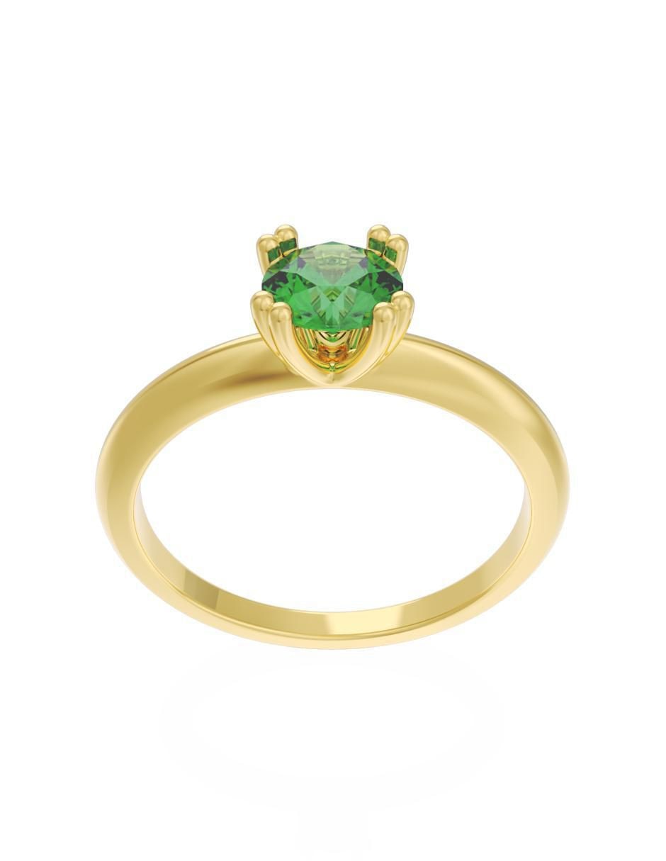 Anillo de compromiso 14 k Eternidad 3