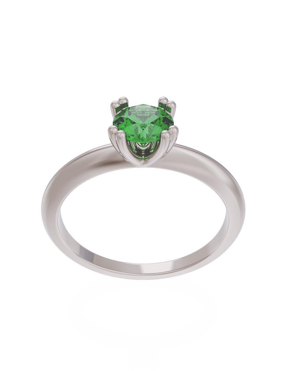Anillo de compromiso 14 k Eternidad 2